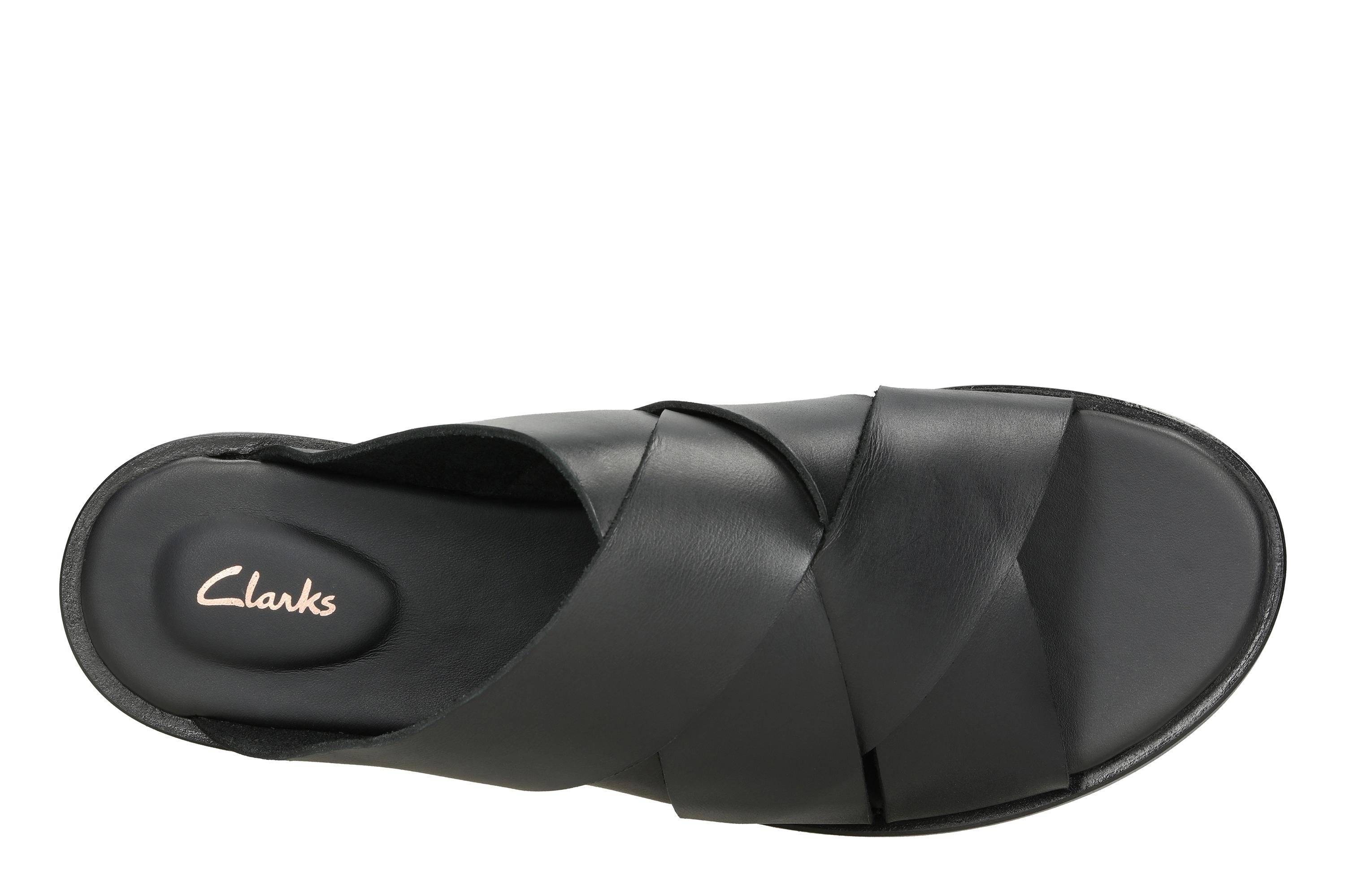Женские сланцы Clarks(Willow Art 26139434), черные, цвет черный, размер 38 - фото 6