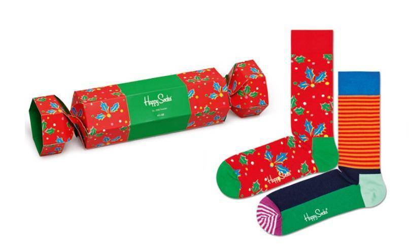 Носки Happy socks Christmas Cracker Holly Gift Box XHOL02
