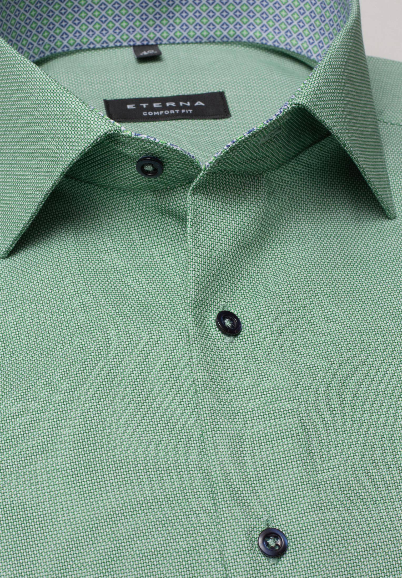 Мужская рубашка ETERNA, зеленая, цвет зеленый, размер 58 - фото 2