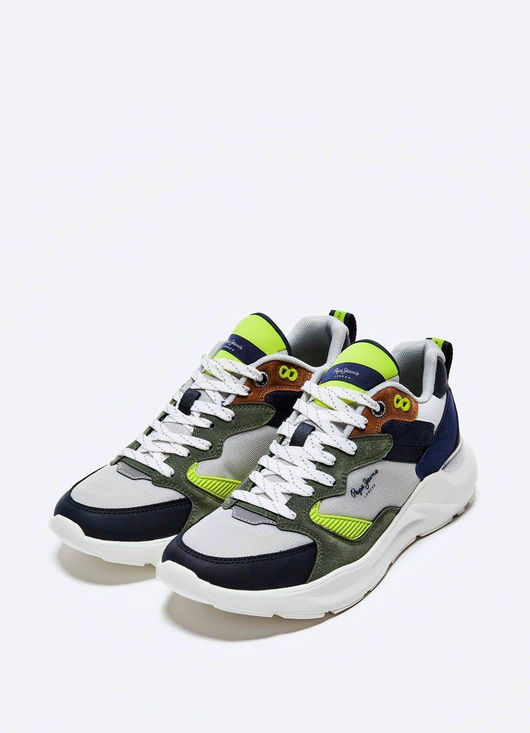 Купить Мужские кроссовки Pepe Jeans London, цвет синий, Модель: BROOKS ...