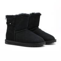 женскойполусапоги из овчины (угги) EMU Australia Summerlands W12778, цвет Черный
