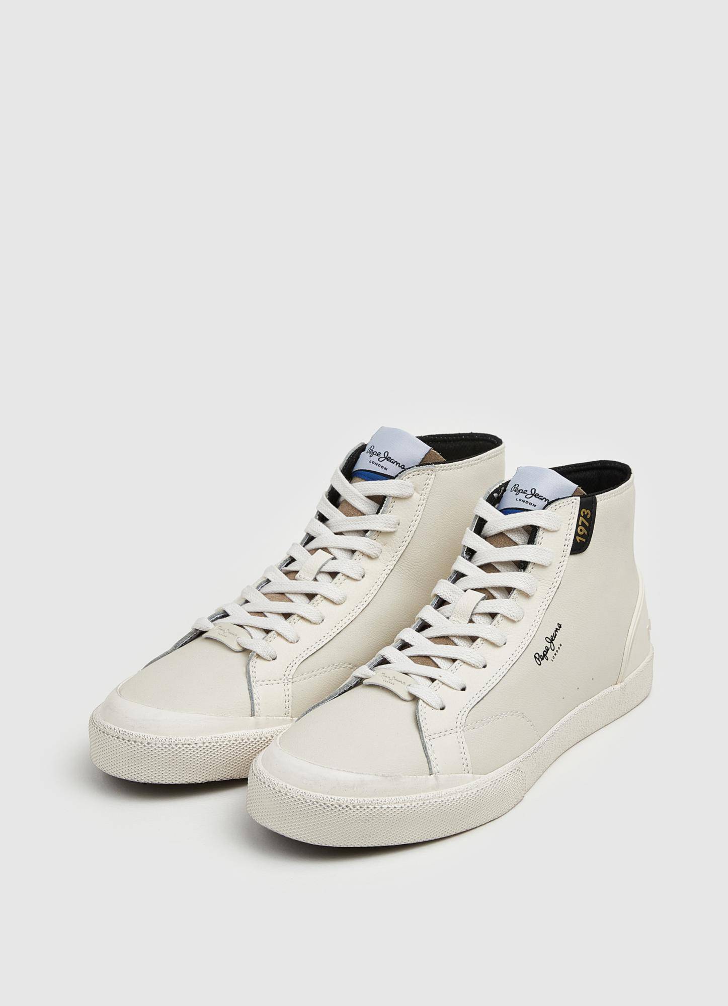 

Мужские высокие кеды Pepe Jeans London (KENTON VINTAGE BOOT M s_PMS30878), белые, Белый