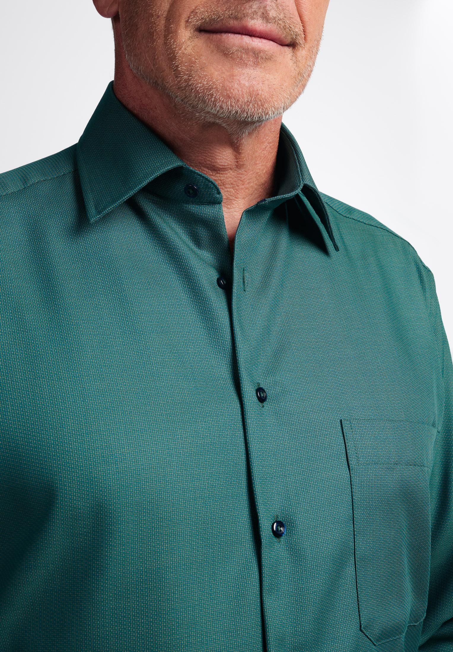 Мужская рубашка ETERNA, зеленая, цвет зеленый, размер 46 - фото 2