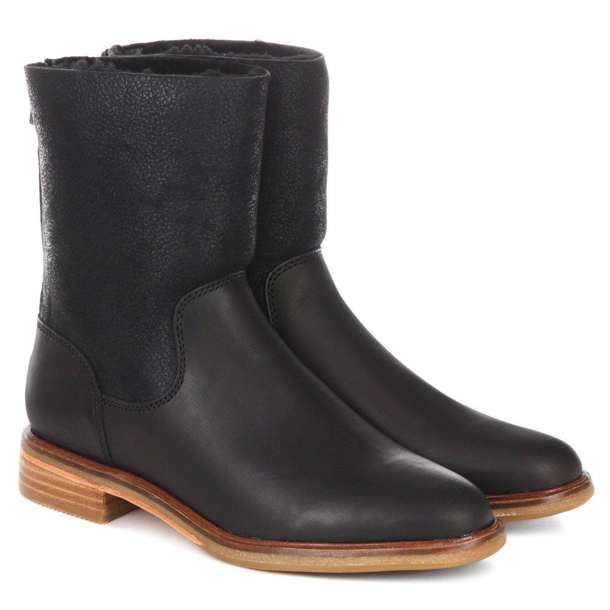 

Женские полусапоги Clarks, черные, Черный