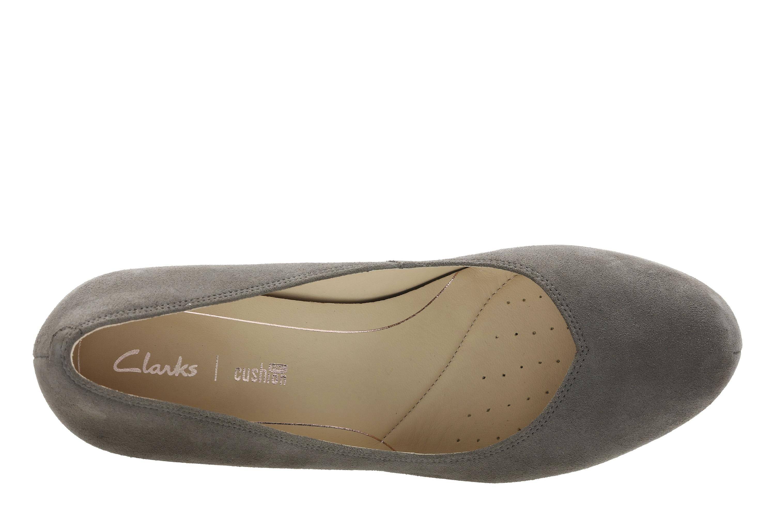Женские туфли-лодочки Clarks(Dalia Rose 26132269), серые, цвет серый, размер 37 - фото 6