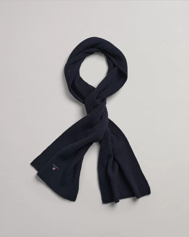 Мужской шарф Gant, синий, размер One Size - фото 1