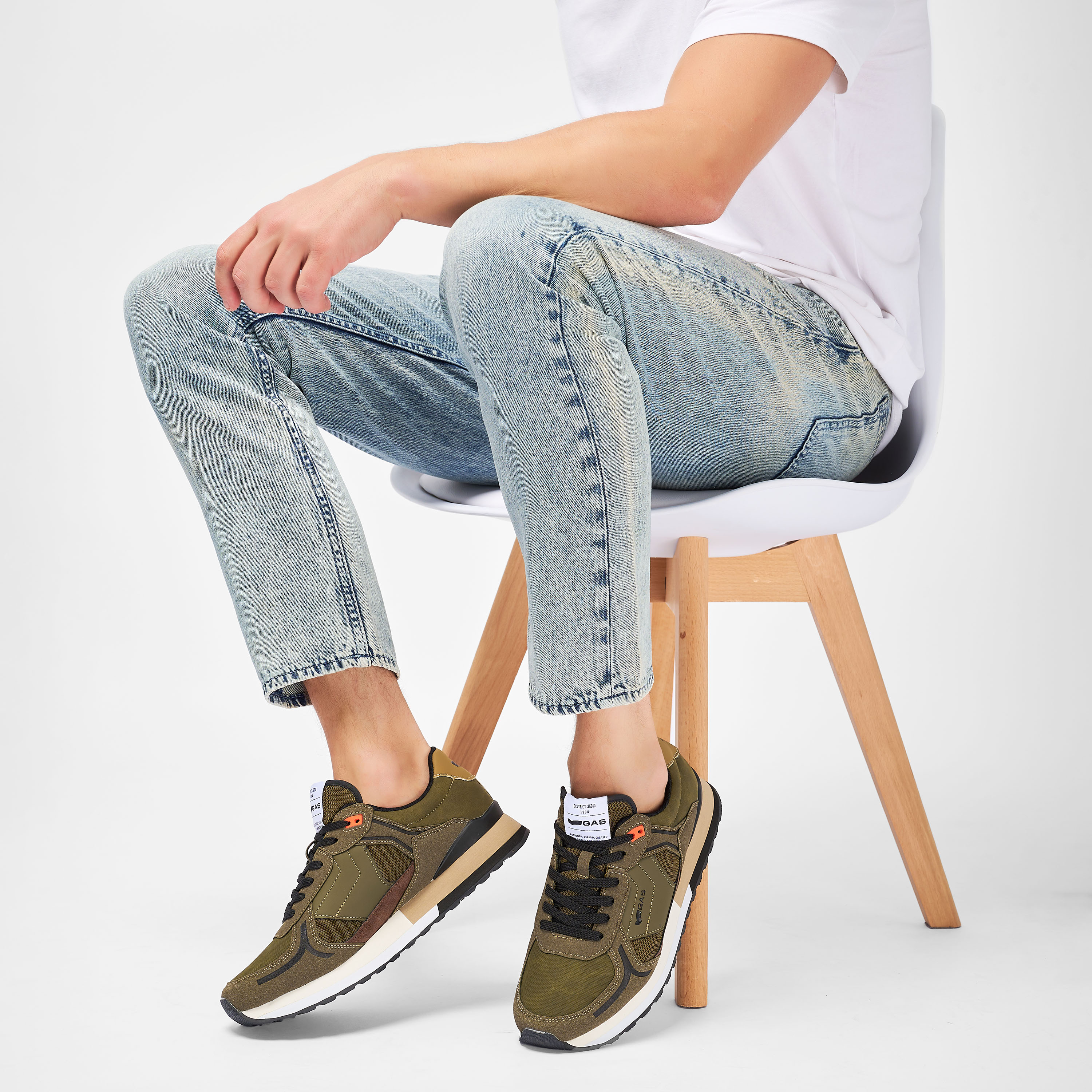 

Мужские кроссовки GAS, зеленые, Хаки