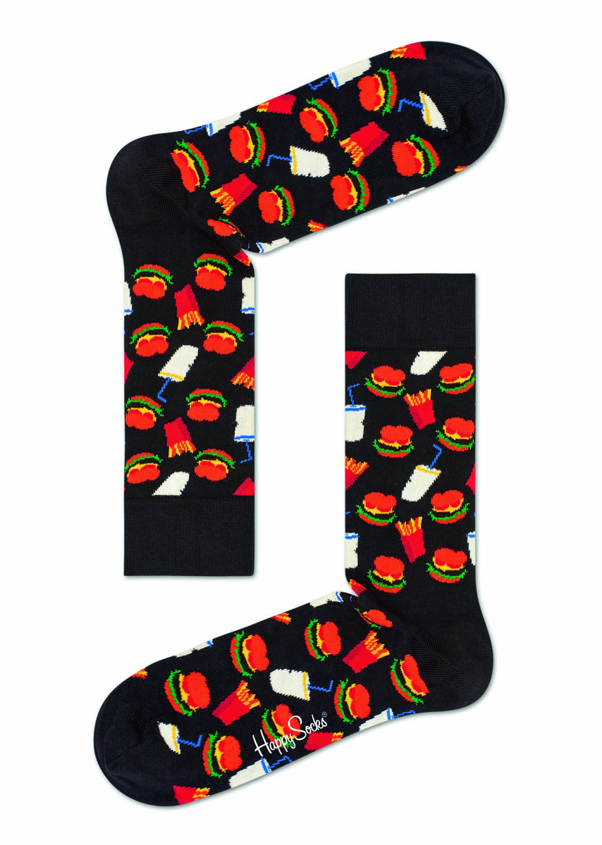 Носки Happy socks Hamburger Sock HAM01, размер 25 - фото 1