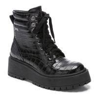 Женские высокие ботинки Pepe Jeans London(BOBBING CROCO PLS50399), черные, арт: PLS50399