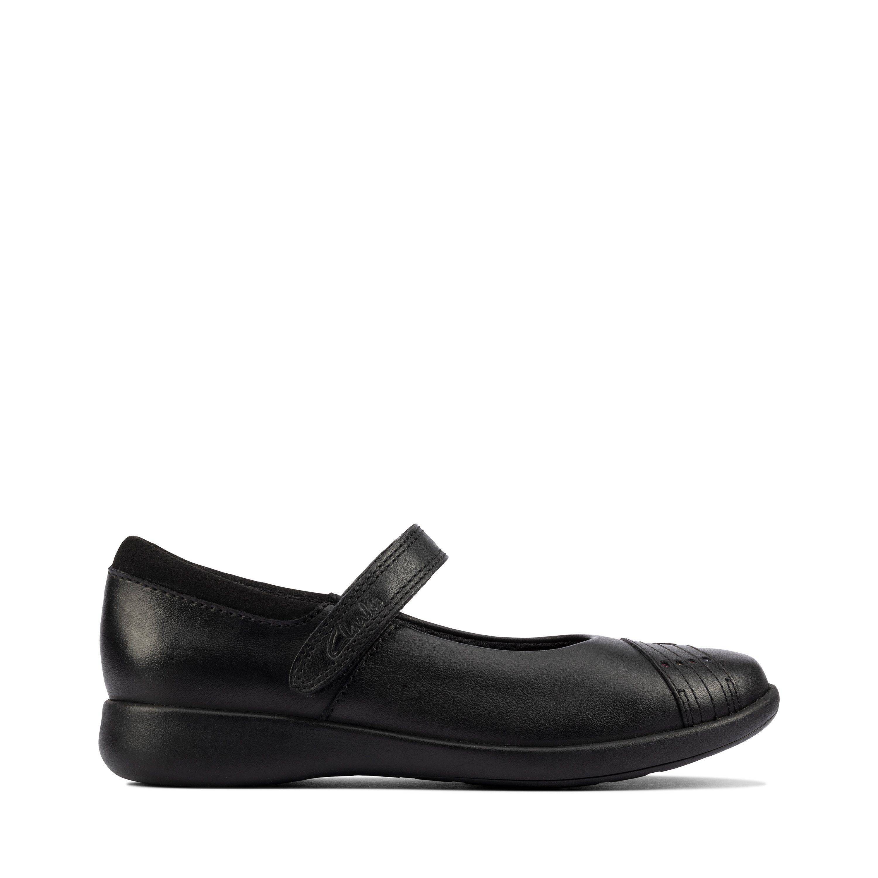 Детские туфли на ремешке Clarks (Etch Beam K 26161143), черные, цвет черный, размер 35 - фото 2