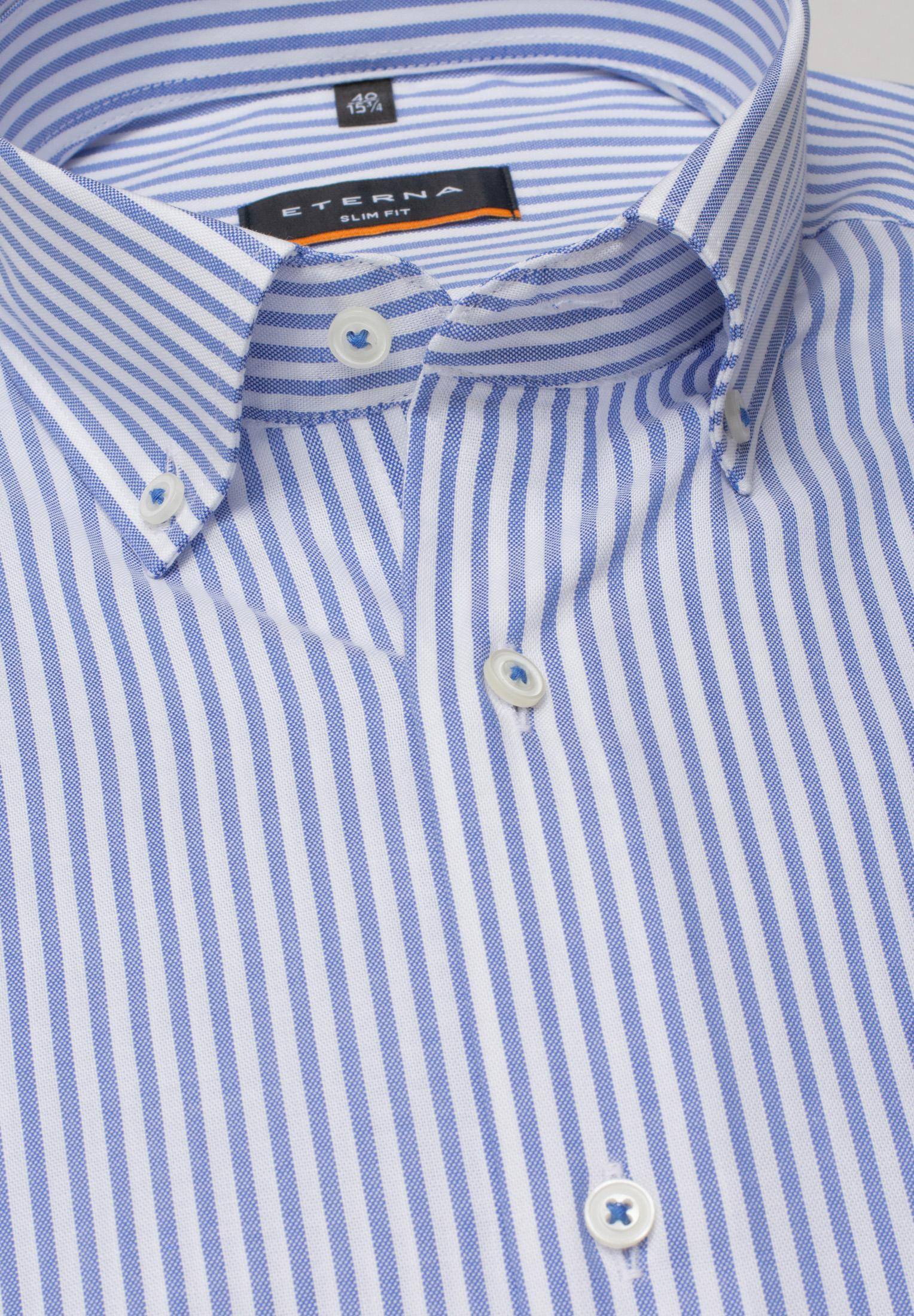 Мужская рубашка ETERNA, синяя, цвет синий, размер 44 - фото 2