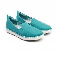 Женские слипоны Clarks, голубые, арт: 26142396