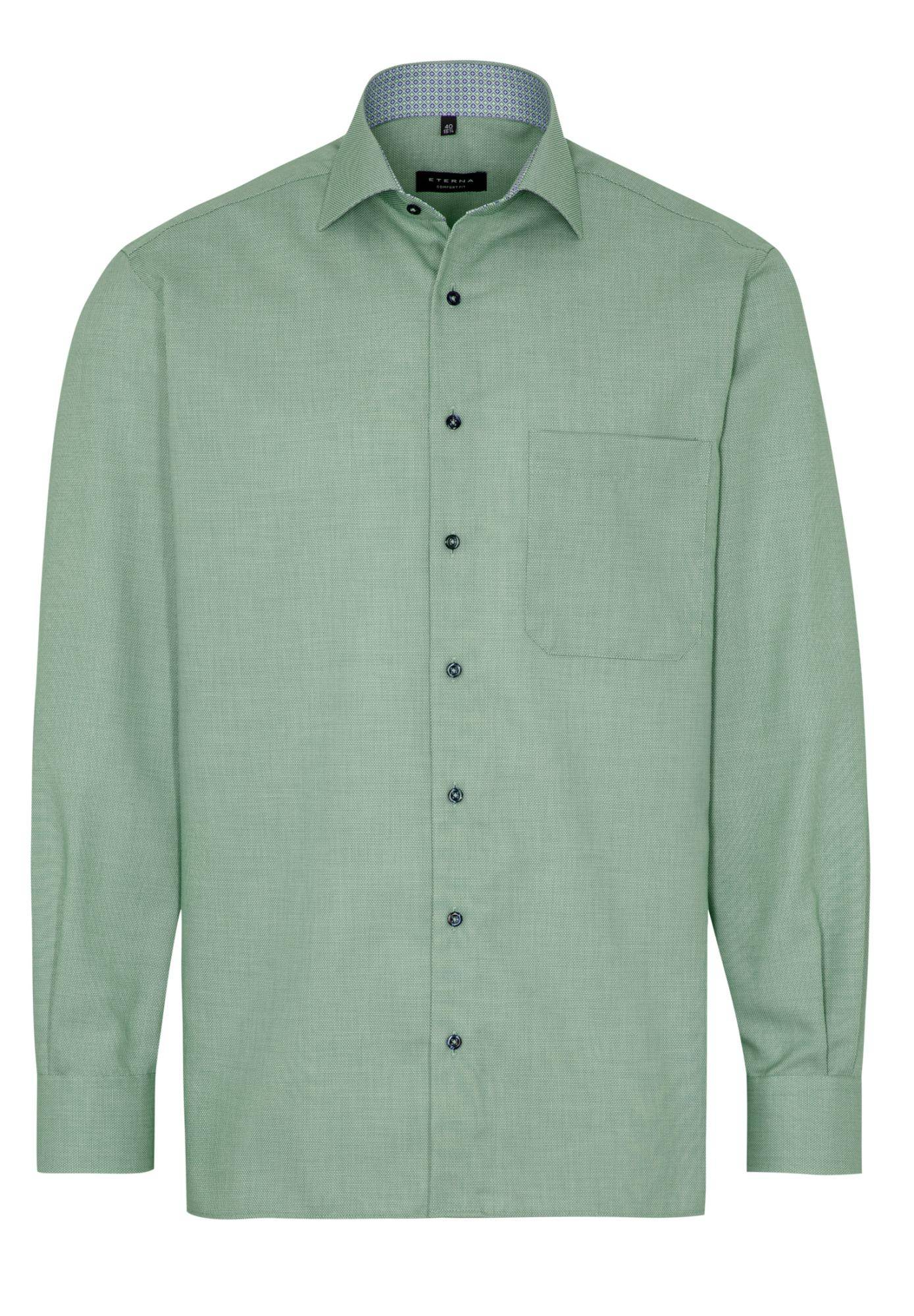 Мужская рубашка ETERNA, зеленая, цвет зеленый, размер 48 - фото 6