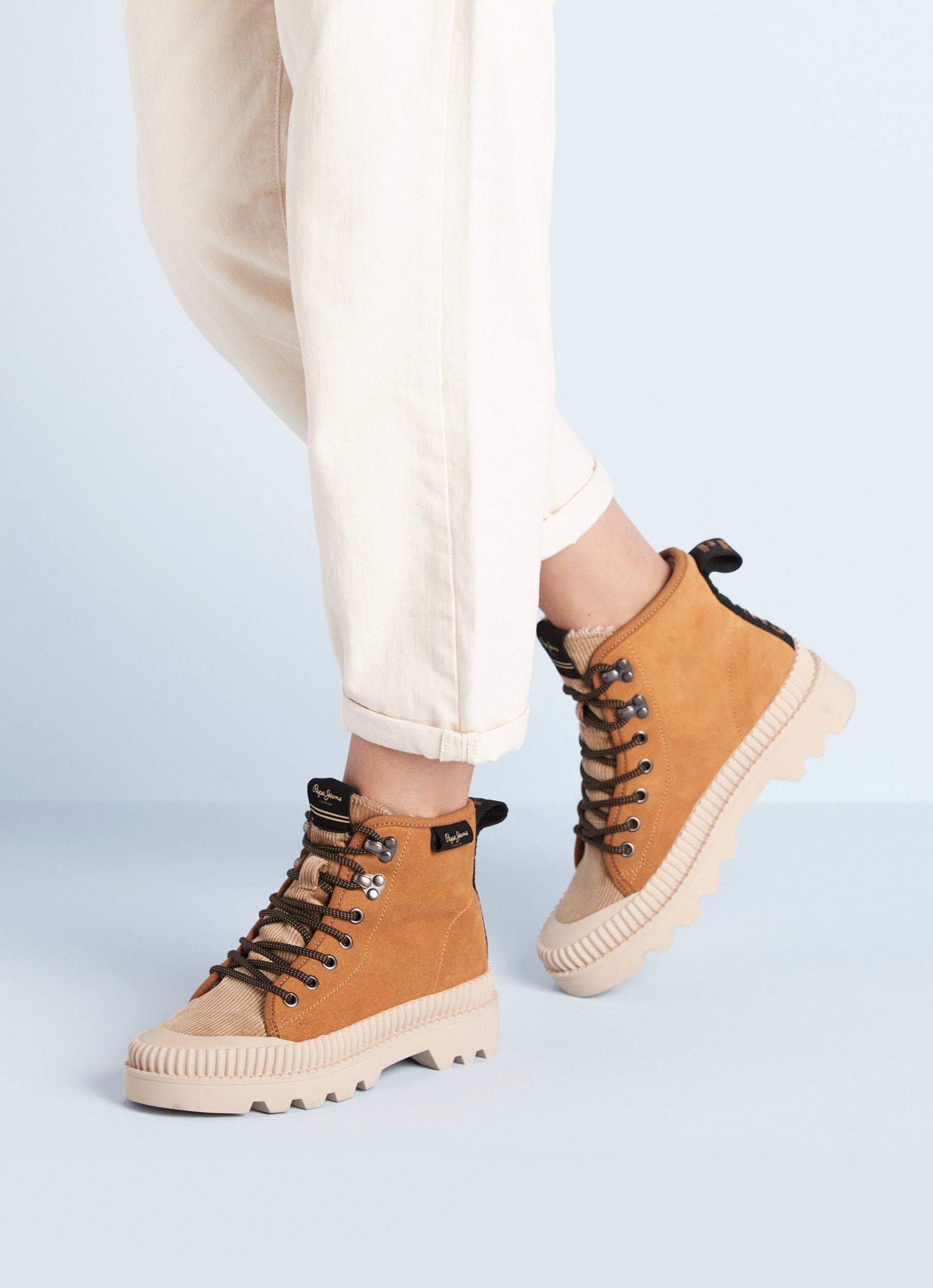 Купить Женские ботинки Pepe Jeans London, цвет коричневый, Модель: ASCOTDESERT, арт: PLS50429 - нет в наличии