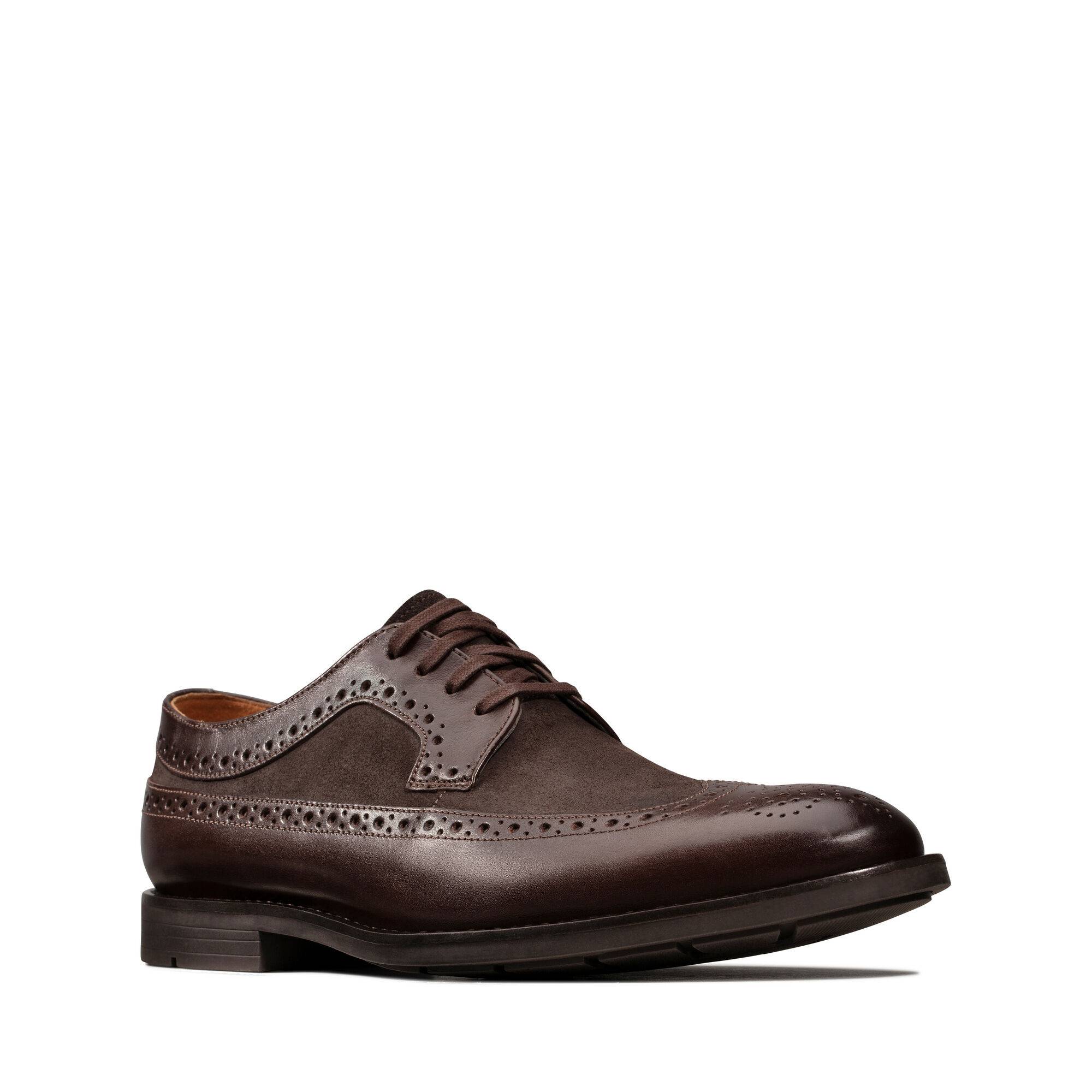 

Мужские дерби брогированные Clarks(Ronnie Limit 26143642), коричневые, Коричневый