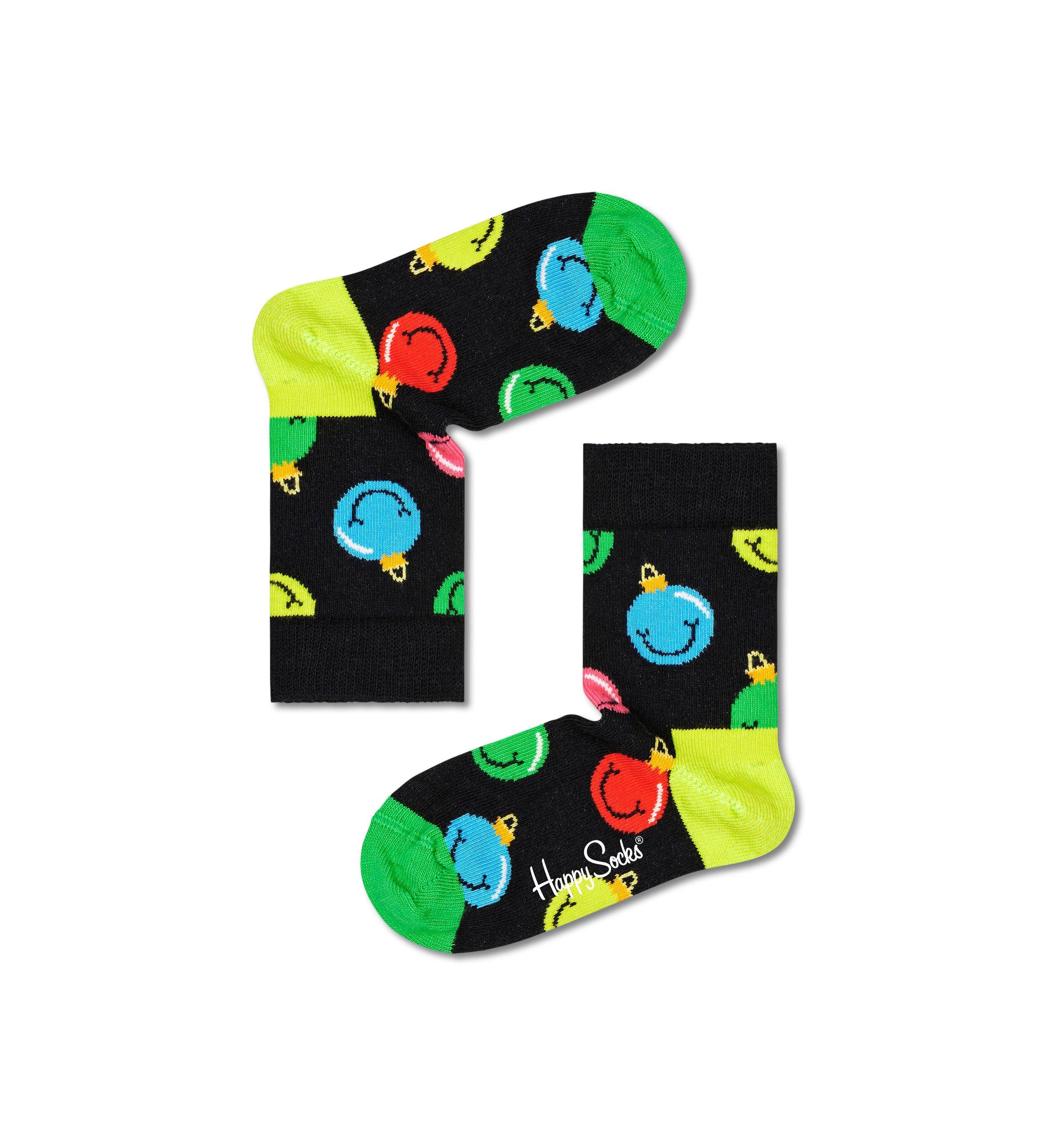 Носки Happy socks Kids Jingle Smiley Sock KJSM01 9300, размер 18 - фото 2