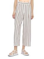 STRIPE LINEN CROPPED WIDE PANT 4150171 - STRIPE LINEN CROPPED WIDE PANT 4150171 STRIPE LINEN CROPPED WIDE PANT 4150171 - STRIPE LINEN CROPPED WIDE PANT 4150171