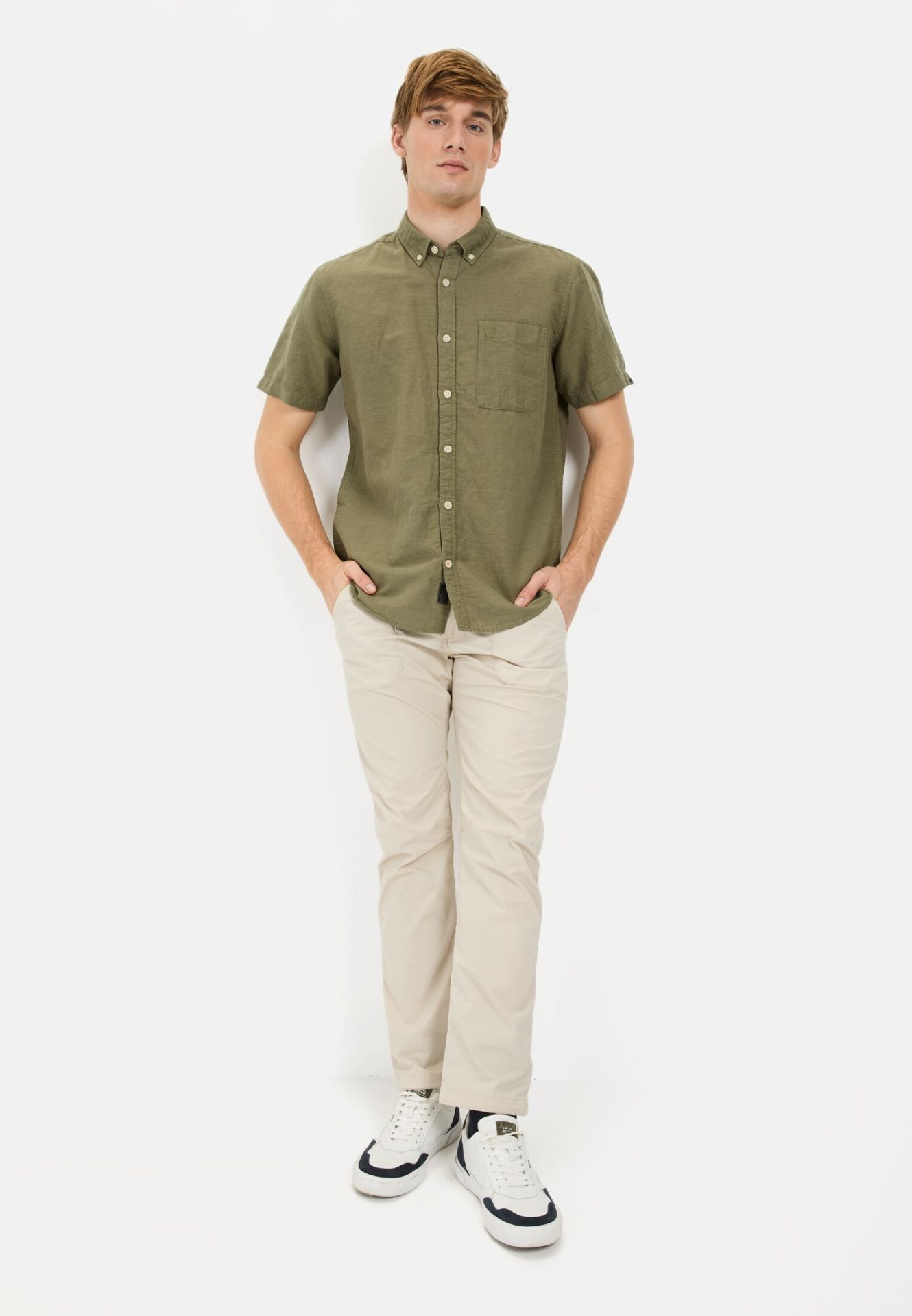 

Мужская рубашка Camel Active, хаки