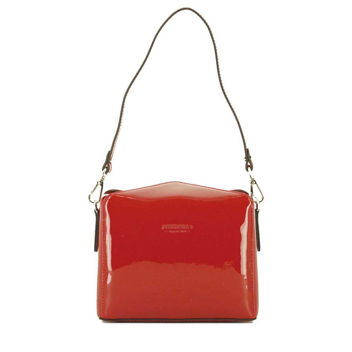 Кросс-боди Maison Pourchet Cassetta  Vernis 86001, цвет красный, размер ONE SIZE - фото 3