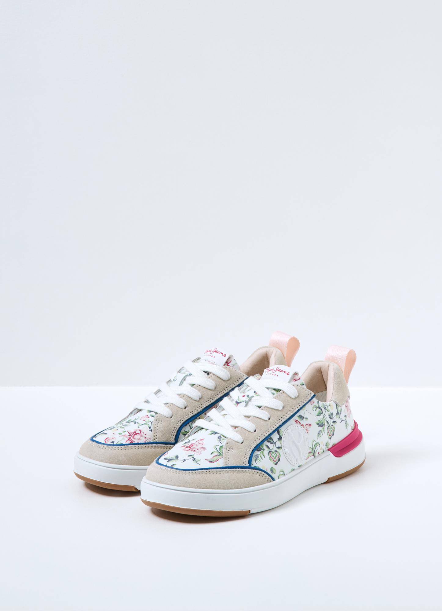 

Детские кеды Pepe Jeans London (BAXTER FLOWERS GIRL s_PGS30540), белые, Белый