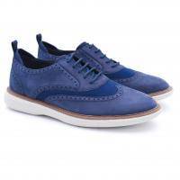 Мужские дерби брогированные Clarks, синие, арт: 26155730