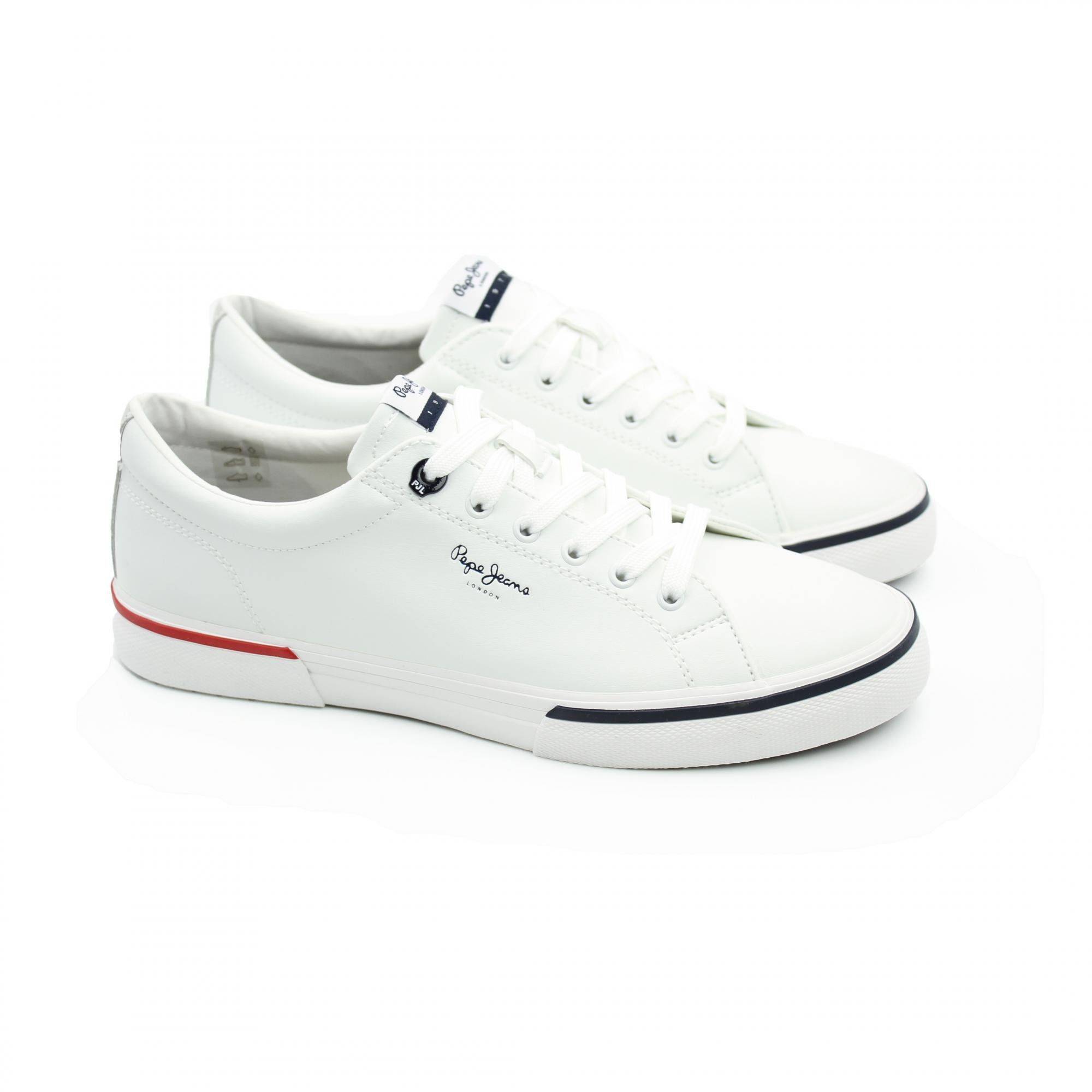 

Мужские кеды Pepe Jeans London(KENTON SMART COURT PMS30701), белые, Белый