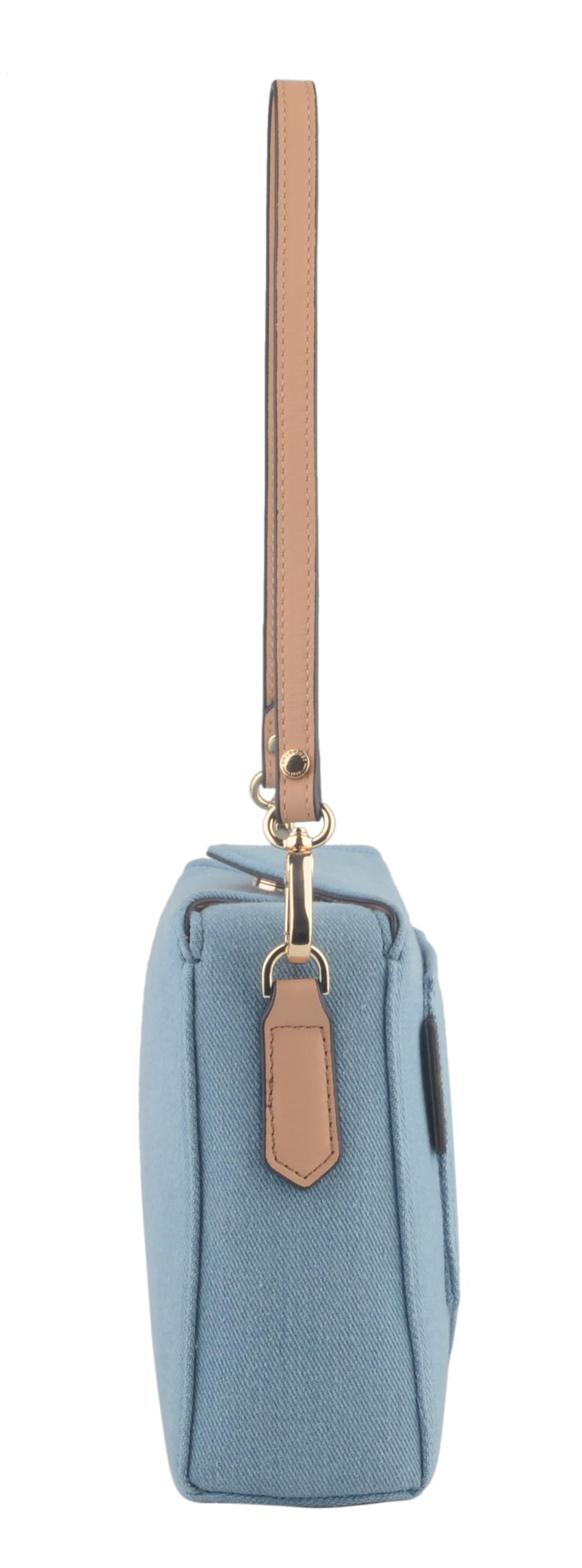 Женская сумка Maison Pourchet, синяя, цвет синий, размер ONE SIZE - фото 5
