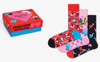 женских, мужских носки Happy socks 3-Pack I Love You Socks Gift Set XLOV08, цвет 