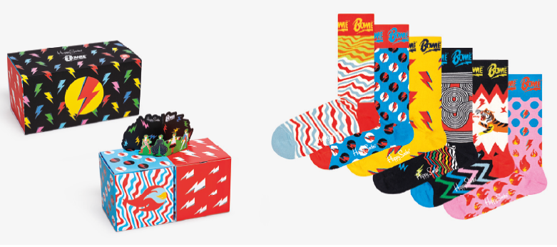Носки Happy socks 6-Pack Bowie Gift Set XBOW10
