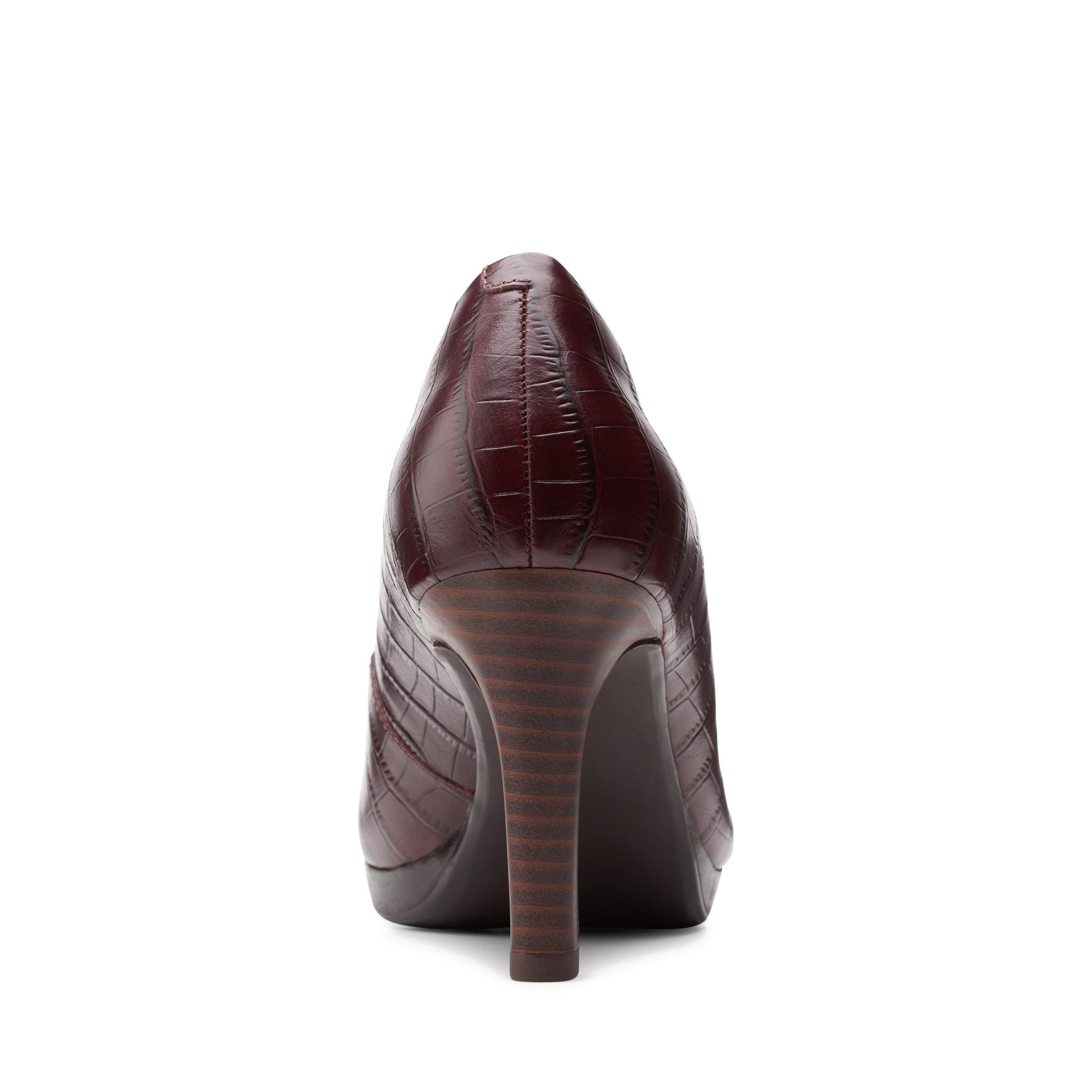 Женские туфли-лодочки Clarks(Adriel Viola 26151330), бордовые, цвет бордовый, размер 37.5 - фото 6
