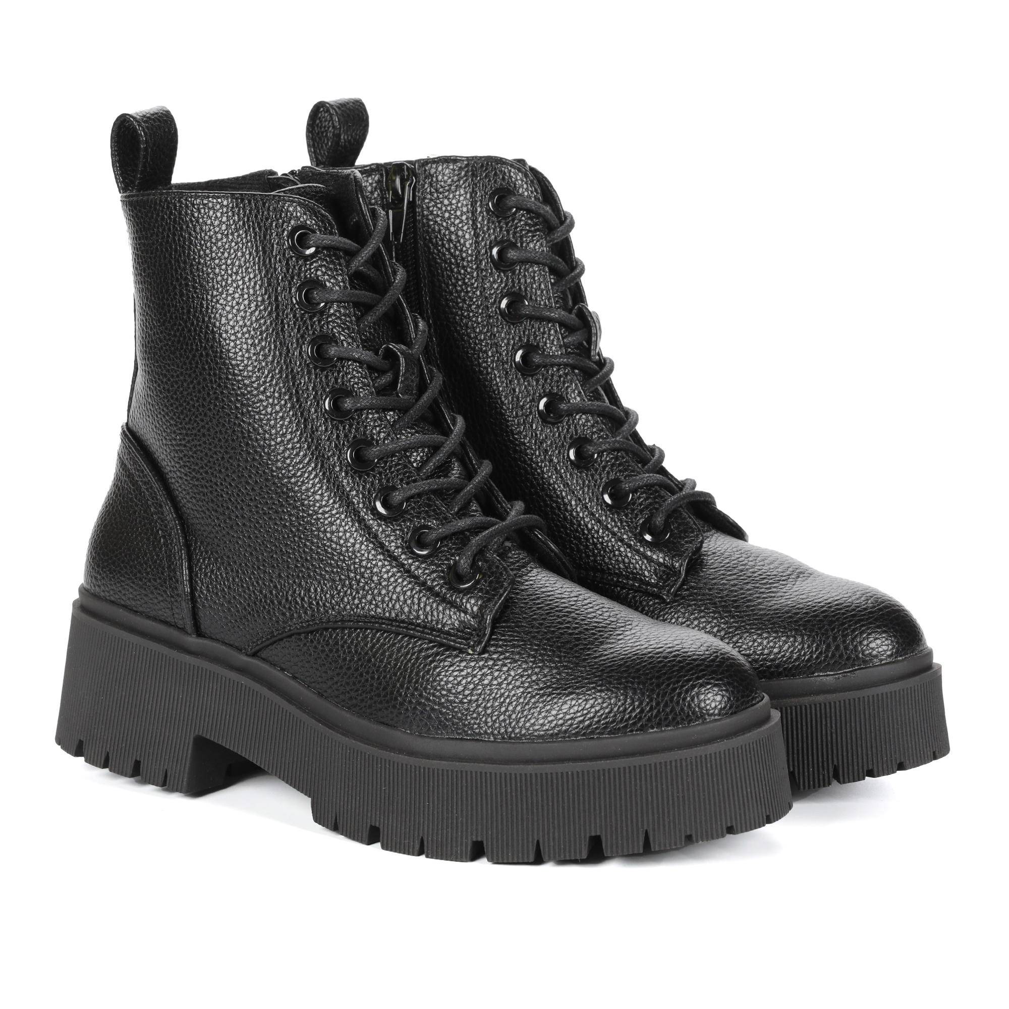 Женские высокие ботинки Bullboxer (137500F6S_BBKTM), черные, цвет черный, размер 36 - фото 1
