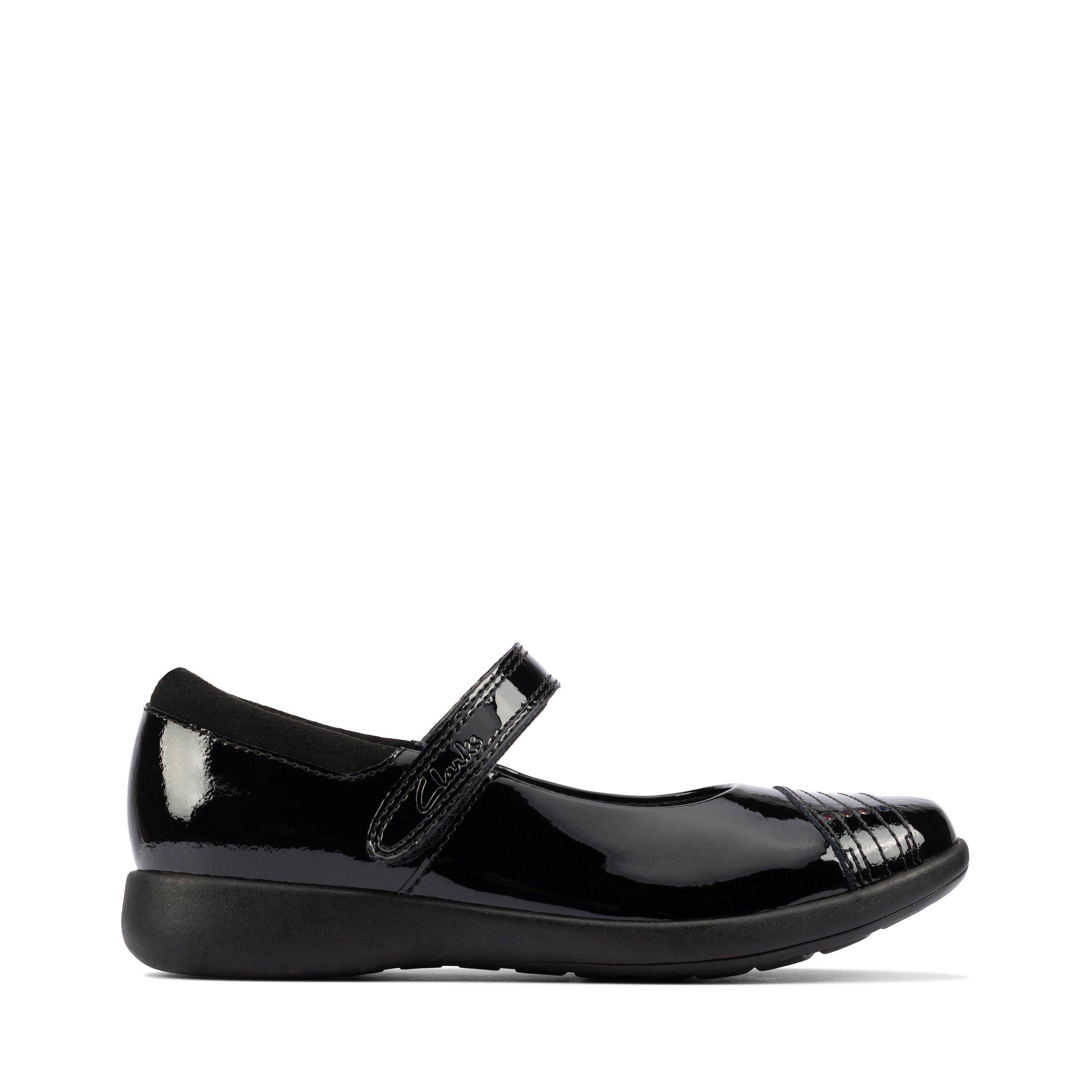 Детские туфли на ремешке Clarks (Etch Beam K 26161175), черные, цвет черный, размер 31 - фото 2
