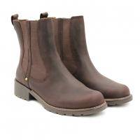 Женские челси Clarks, бордовые, арт: 26102047