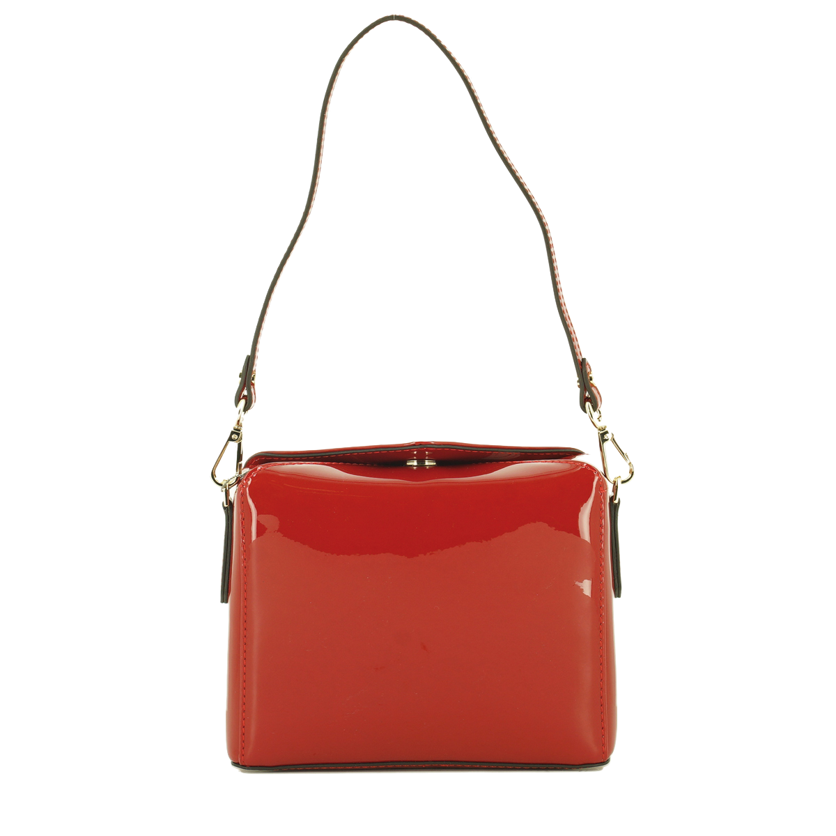 Кросс-боди Maison Pourchet Cassetta  Vernis 86001, цвет красный, размер ONE SIZE - фото 4