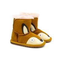 Детские ботинки из овчины (угги) EMU Australia(Fox Walker B12078), оранжевые, арт: B12078