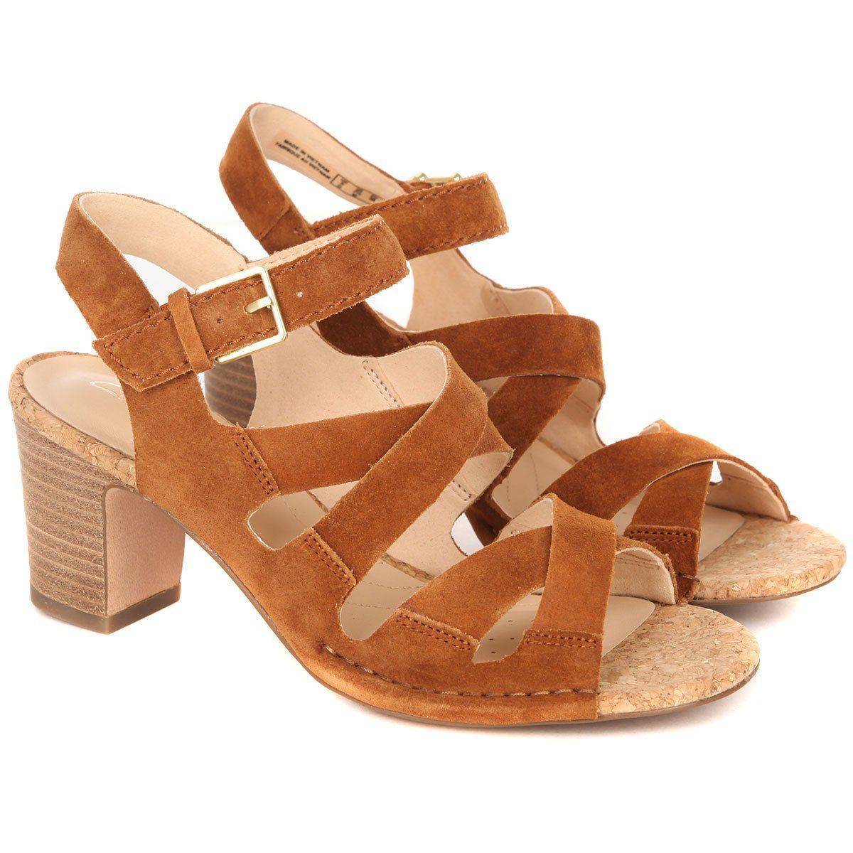 

Женские босоножки Clarks(Spiced Ava 26131827), коричневые, Коричневый