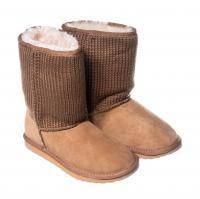 Женские полусапоги из овчины (угги) EMU Australia, коричневые, арт: W12157