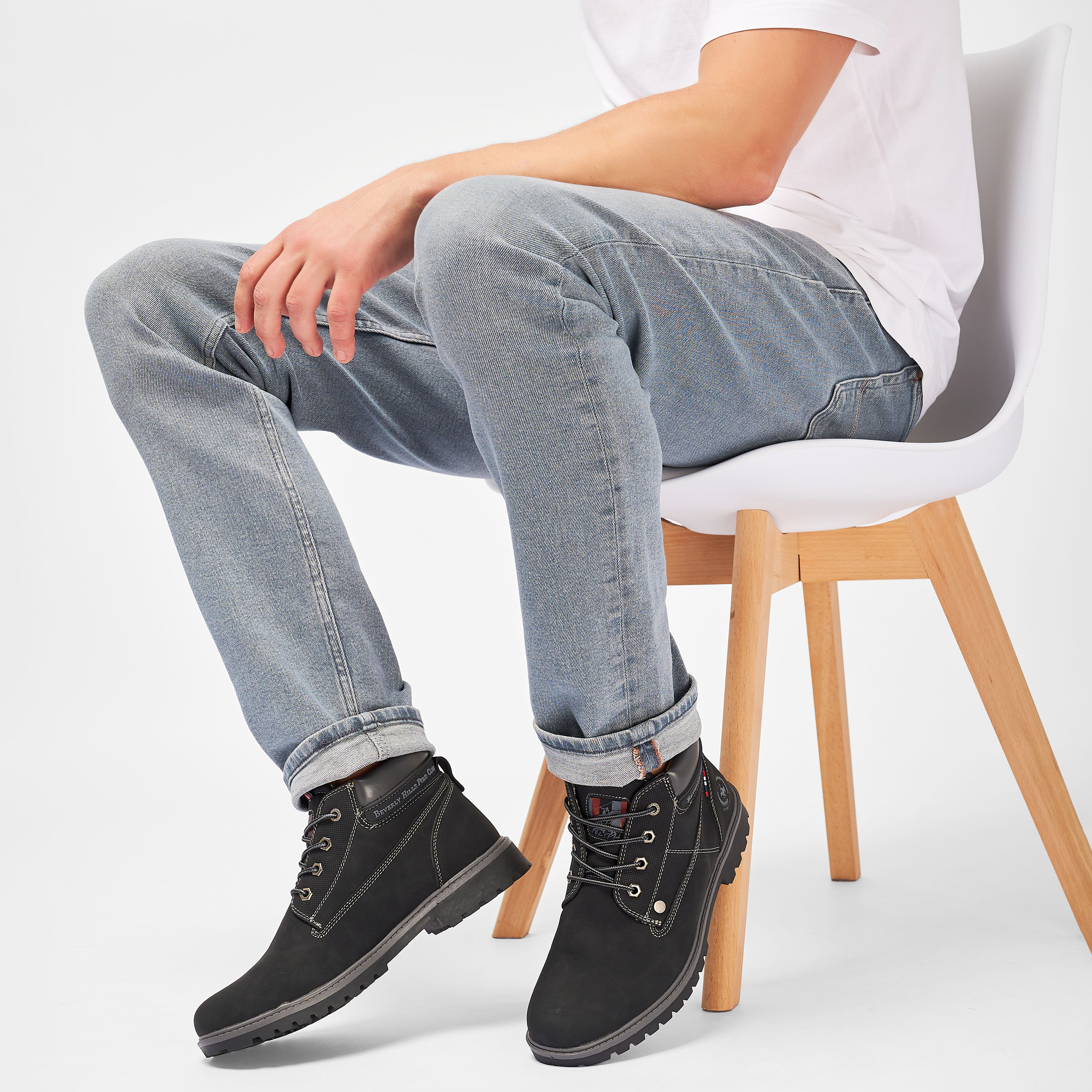 

Мужские ботинки Beverly Hills Polo Club, черные, Черный