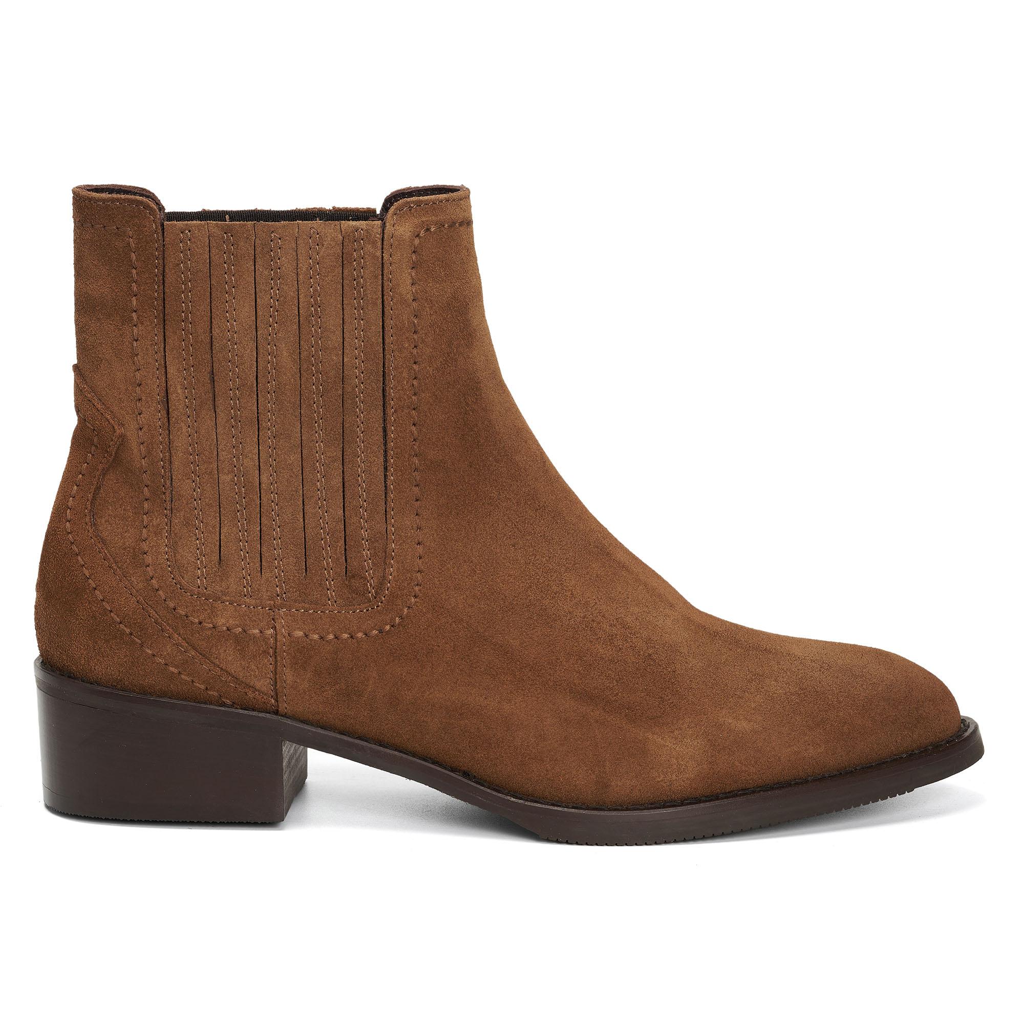 

Женские полусапоги Clarks, коричневые, Коричневый
