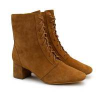 Женские высокие ботинки Clarks, коричневые, арт: 26151002