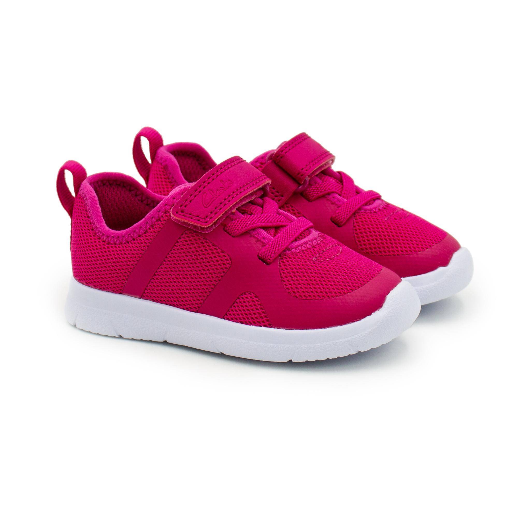 Детские кроссовки Clarks (Ath Flux T 26151558), крассные, цвет красный, размер 20 - фото 1