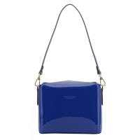 женская сумка, кросс-боди Maison Pourchet Cassetta Vernis 86001, цвет Синий