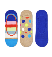 3-Pack Big Dot Stripe Liner Sock BDS18 - 3-Pack Big Dot Stripe Liner Sock BDS18