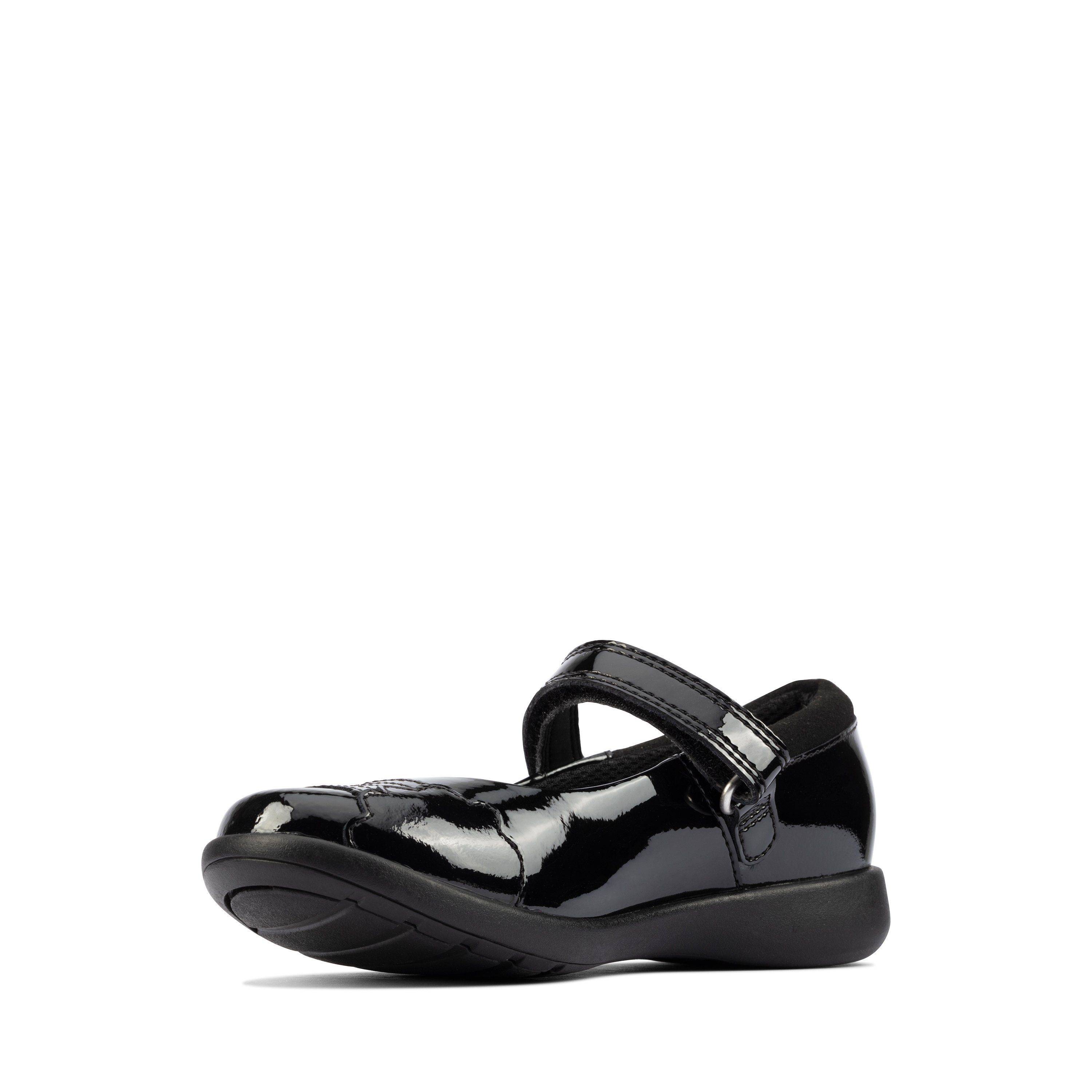 Детские туфли на ремешке Clarks (Etch Beam K 26161175), черные, цвет черный, размер 31 - фото 4
