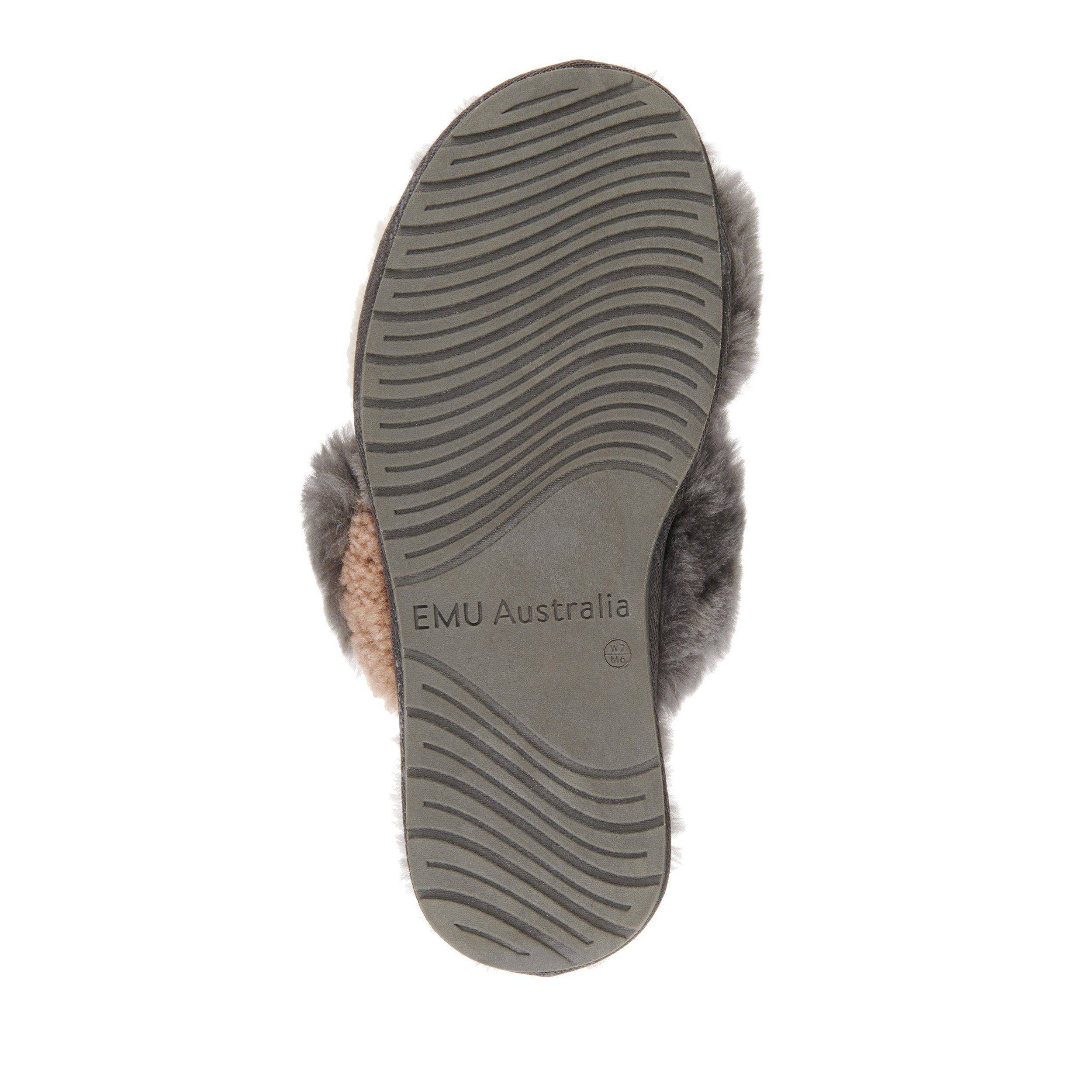 Женские тапочки EMU Australia(Coal W12314), серые, цвет серый, размер 36 - фото 5