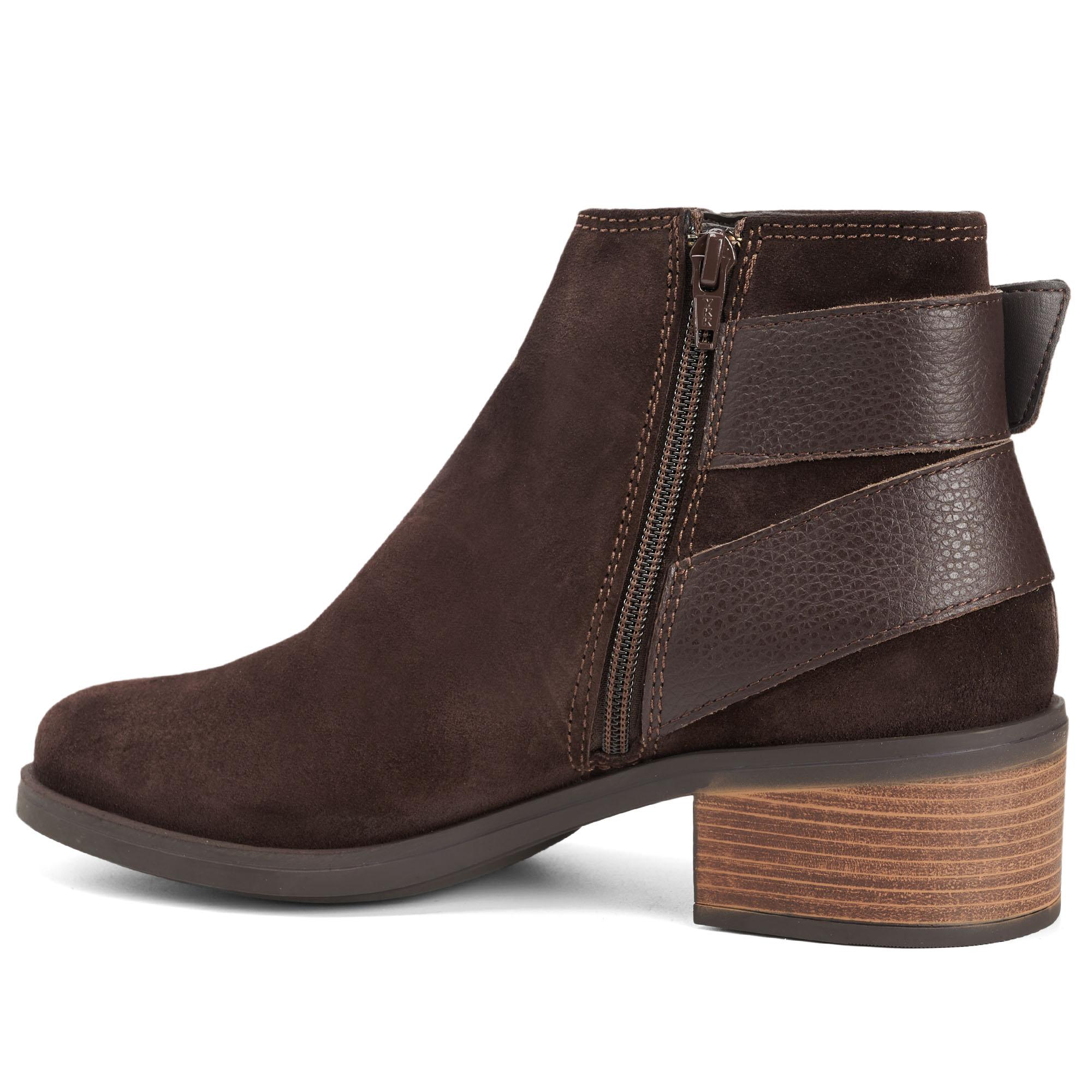 

Женские полусапоги Clarks, коричневые, Коричневый