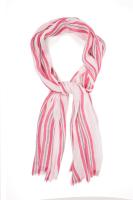 женские шарф Gant STRIPED COTTON LINEN SCARF 4920131, цвет Розовый
