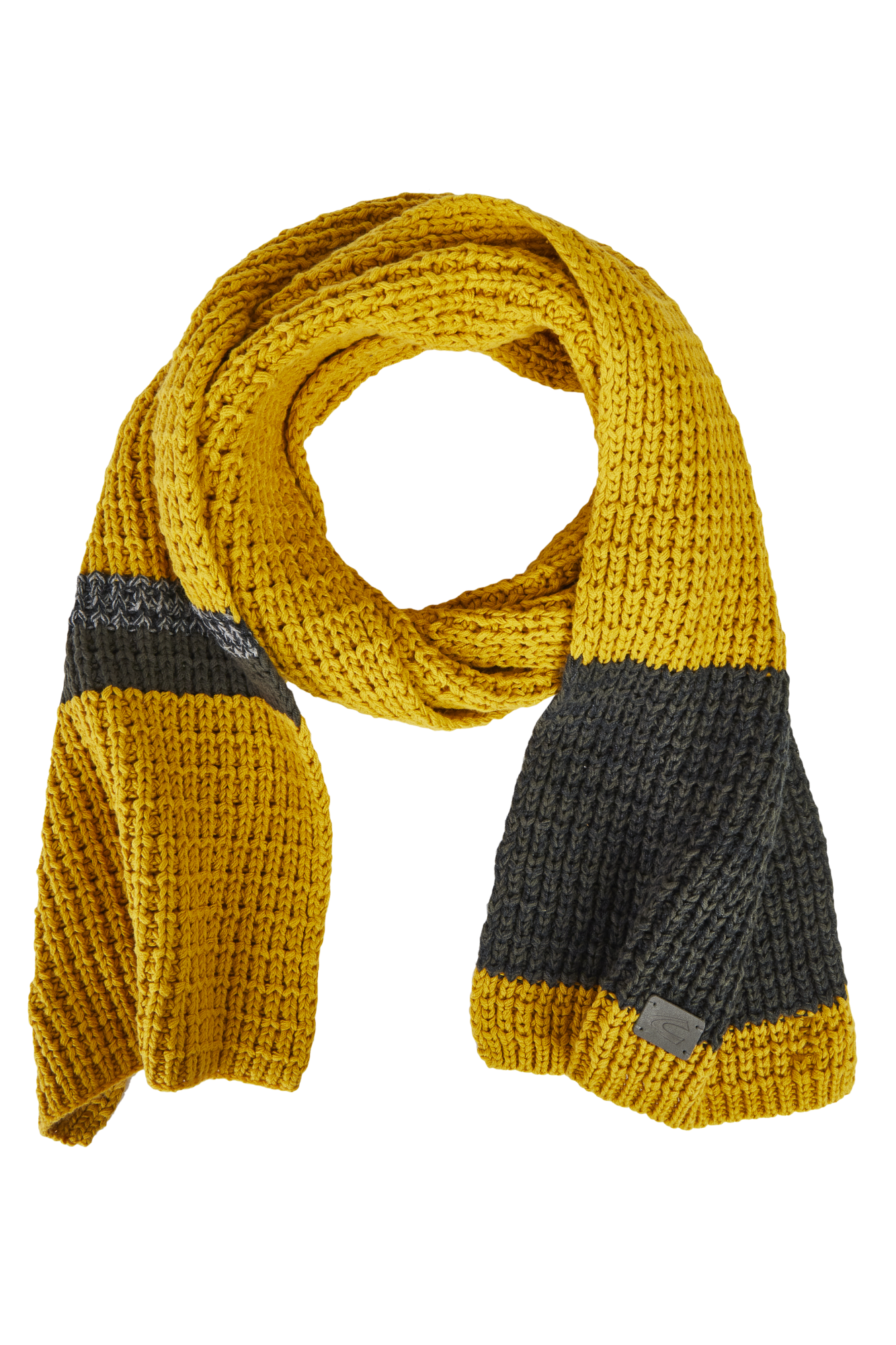 Мужской шарф Camel Active, желтый, размер O/S - фото 1
