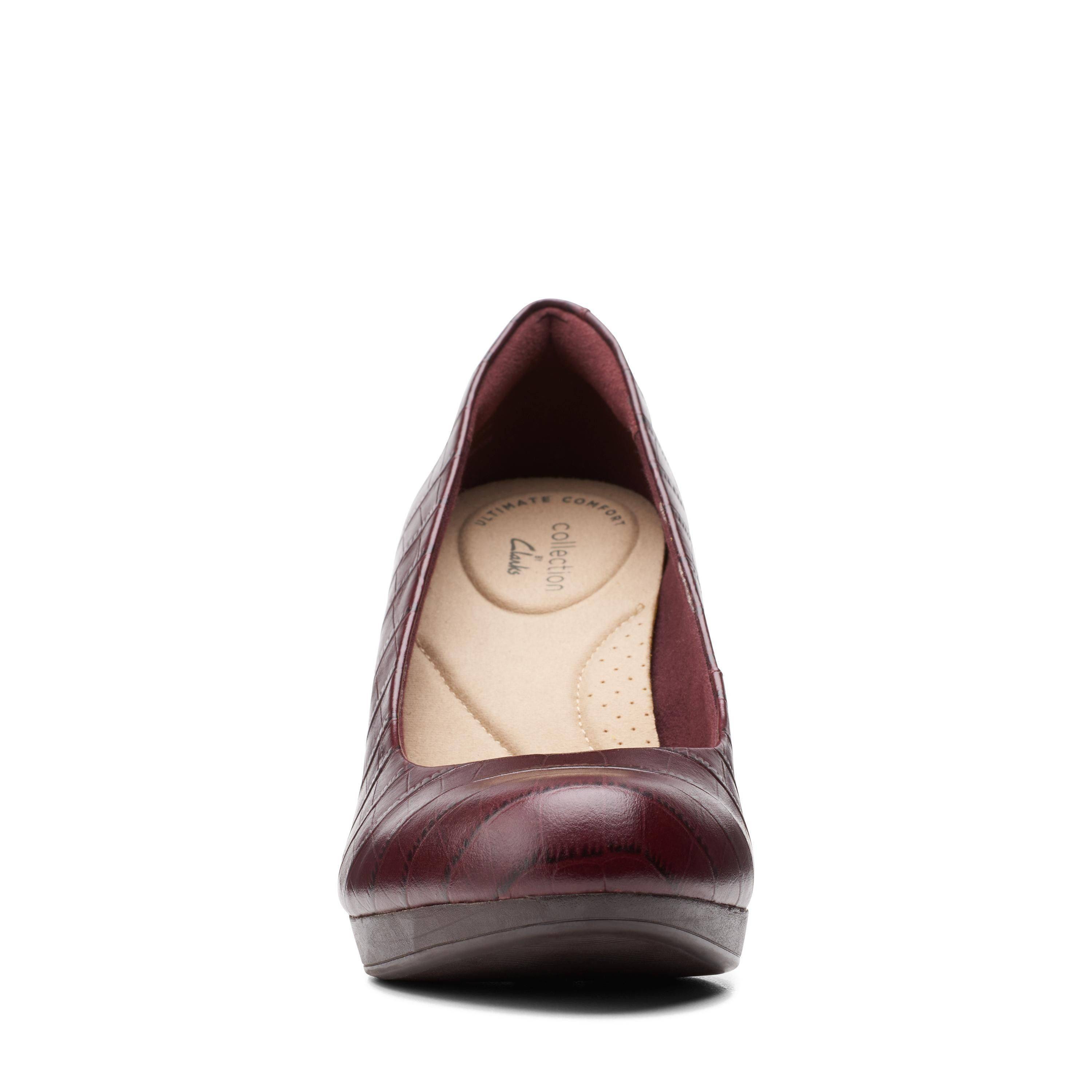 Женские туфли-лодочки Clarks(Adriel Viola 26151330), бордовые, цвет бордовый, размер 39.5 - фото 3