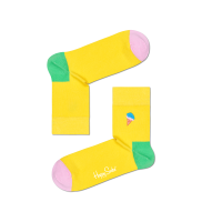 Embroidery Ice Cream Half Crew Sock BEIC13 - Embroidery Ice Cream Half Crew Sock BEIC13